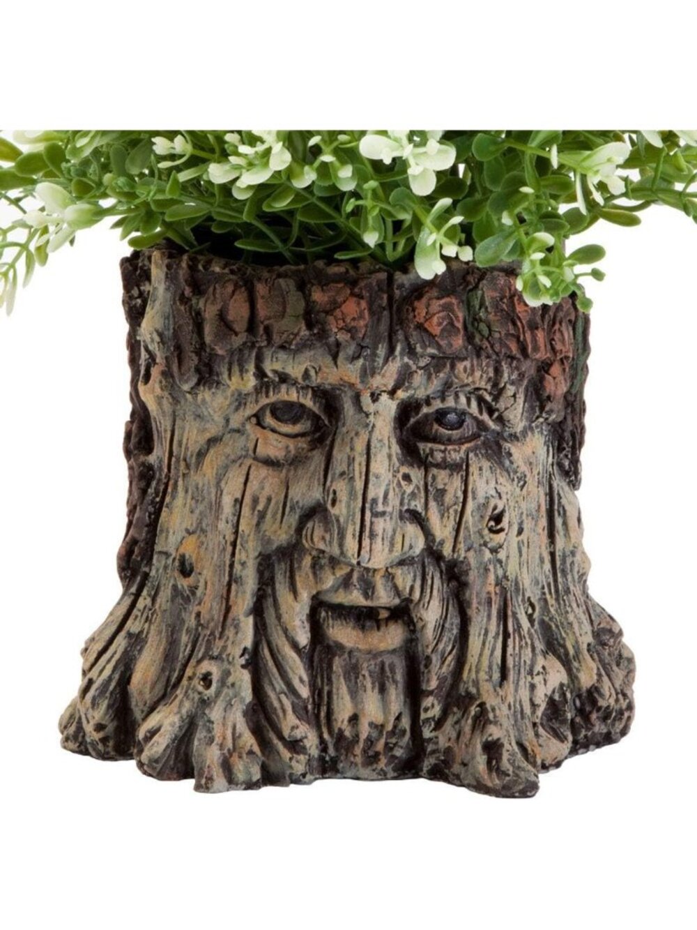 Whimsical Tree Face Garden Planter - Durable Polyresin Indoor/Outdoor Urn for